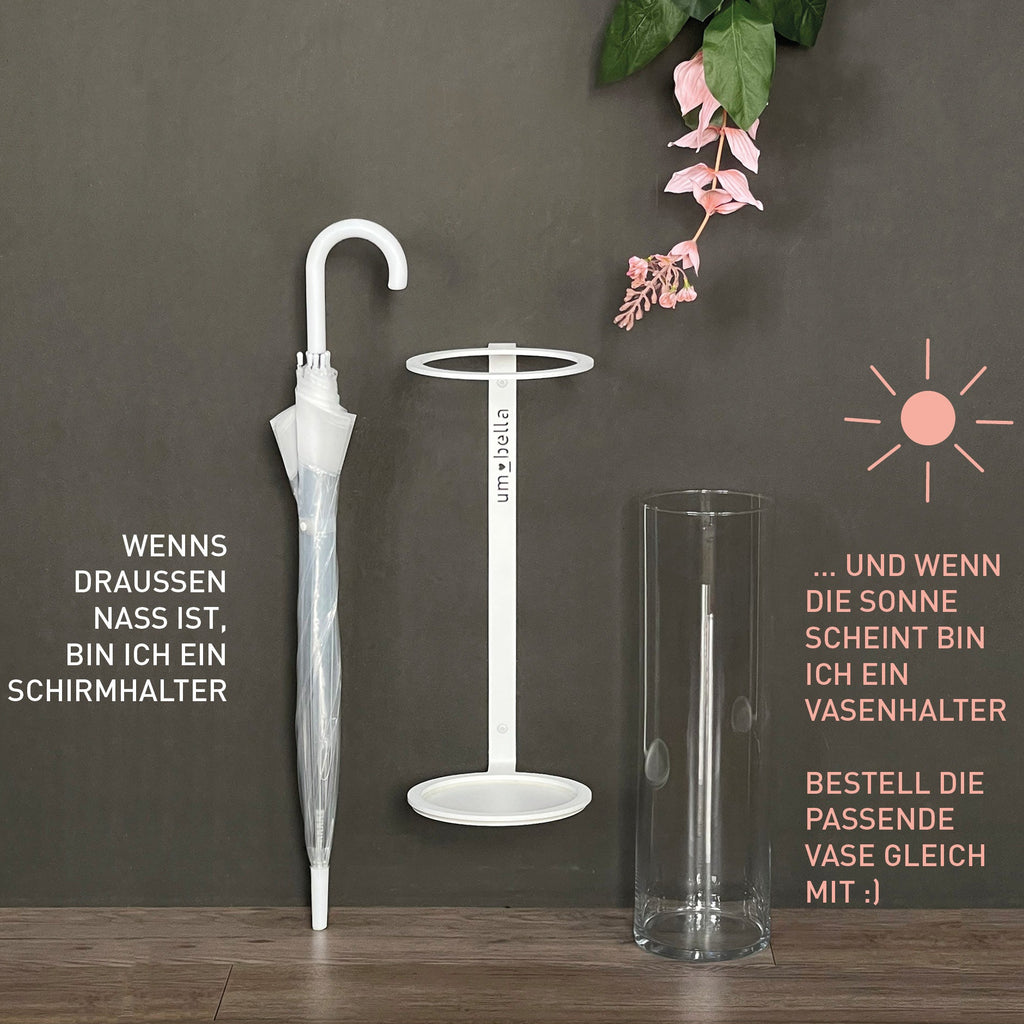um_bella - Vasenhalter inklusive passender Glasvase